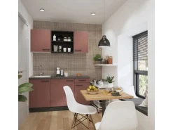 OPTIFIT Nizza407 Miniküche 150 cm Rostrot