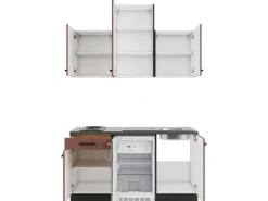 OPTIFIT Nizza407 Miniküche 150 cm Rostrot