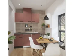 OPTIFIT Nizza407 Miniküche 150 cm Rostrot