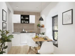 OPTIFIT Oslo214 Miniküche 150 cm Weiß