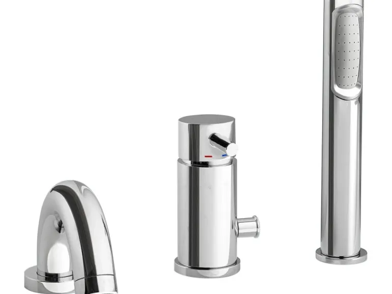 Ottofond Badewannen-Set Pino 155 cm Rechts inkl. Ablaufgarnitur und Armatur