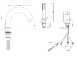 Ottofond Badewannen-Set Pino 155 cm Rechts inkl. Ablaufgarnitur und Armatur