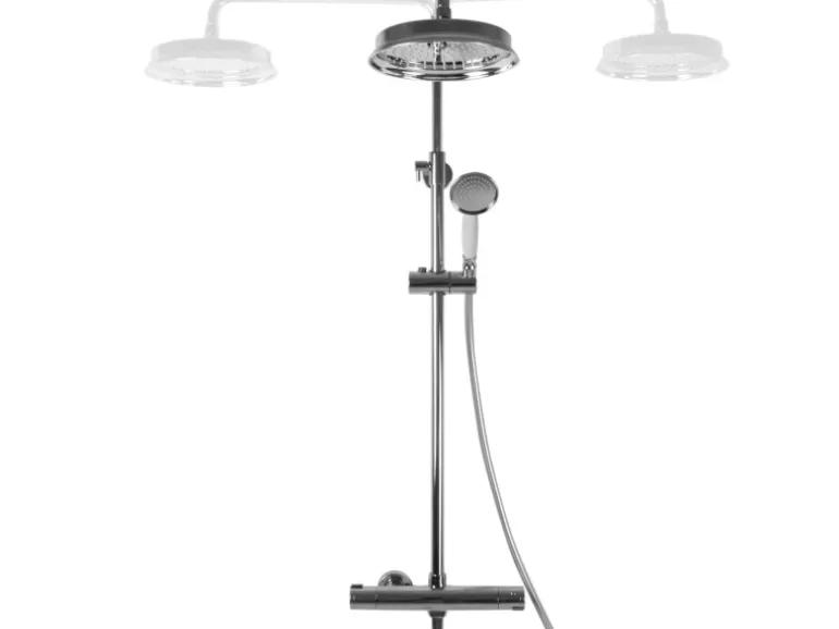 PaulGurkes Aufputz Regendusche Thermostatarmatur eckiger Duschkopf