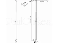 PaulGurkes Aufputz Regendusche Duschsystem eckig 20cm