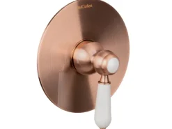 PaulGurkes Dusch-Set mit Unterputz-Armatur Kupfer Nostalgie Retro Duschsystem