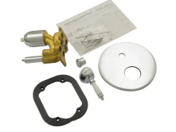 PaulGurkes Duschsystem Nostalgie Retro Regendusche Dusch Set Komplett mit Box Deckeneinbau