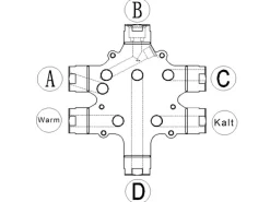 PaulGurkes Duschsystem Retro Nostalgie Regendusche Unterputzarmatur