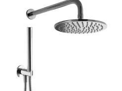 PaulGurkes Duschsystem rund Unterputzset mit Handbrause Kopfbrause ohne Armatur