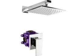 PaulGurkes Duschsystem Unterputz Regendusche Ohne Handbrause Sportdusche Duschset