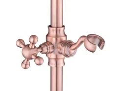 PaulGurkes Kupfer Duschsystem Antik Nostalgie Dusch-Set Unterputz Regendusche