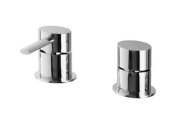 PaulGurkes 4-Loch Wannenrandarmatur Wannenkombination oval