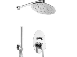 PaulGurkes Regenbrause Unterputz Duschset Komplett Oval