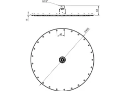 PaulGurkes Regendusche Einhandmischer Unterputz Duscharmatur Box Rund Chrom
