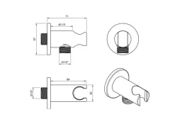 PaulGurkes Regendusche Regenwalddusche unterputz Duschsystem oval Messing Deckeneinbau