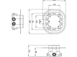 PaulGurkes Regendusche Set Komplett 30cm Regenbrause Einhandmischer Unterputz