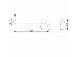 PaulGurkes Tropendusche Duschsystem unterputz 30cm Brausekopf Messing Duschset