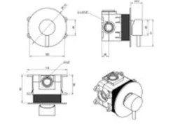 PaulGurkes Unterputz Waschtischarmatur 2-Loch Nostalgie Retro