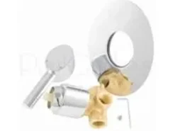 PaulGurkes Waschtischarmatur Waschtischbatterie Oval Einhandmischer 2-Loch Unterputz Armatur