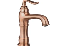 PaulGurkes Waschtischarmatur Nostalgie Rote Bronze Wasserhahn Retro Mischbattarie