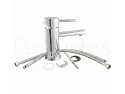 PaulGurkes Wasserhahn Einhandmischer oval Waschbeckenarmatur Mischbatterie