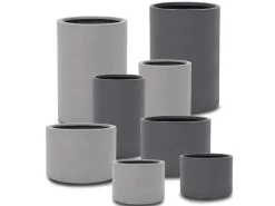 Pflanztopf Fiberstone Dunkelgrau 48 cm x Ø 33 cm