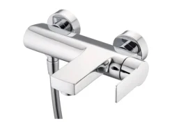 pianura Badewannen-Einhebelmischer Aufputz Giulia mit Brauseanschluss in Chrom