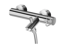 pianura Badewannen-Einhebelmischer Aufputz Stella mit Brauseanschluss in Chrom