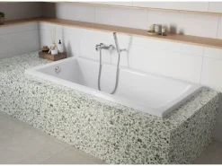 pianura Badewannen-Einhebelmischer Aora Aufputz mit Brauseanschluss in Chrom