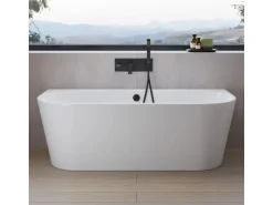 pianura Badewannenmodul Unterputz inkl. Grundkörper und Brausegarnitur Giulia in Matt Schwarz