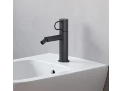 pianura Bidet-Einhebelmischer Stella 5L ohne Ablaufgarnitur in Schwarz Matt