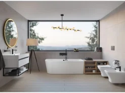 pianura Bidet-Einhebelmischer Giulia 5L ohne Ablaufgarnitur in Schwarz Matt