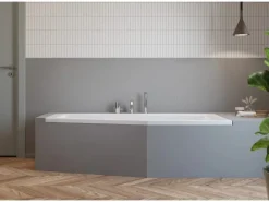 pianura Dreiloch-Wannenrand-Einhebelmischer Stella mit erhöhter Durchflussleistung in Chrom