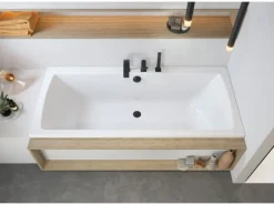 pianura Dreiloch-Wannenrand-Einhebelmischer Giulia inkl. Brausegarnitur in Schwarz Matt