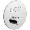pianura Thermostat Unterputz für 3 Verbraucher Stella Smart Push in Chrom