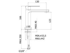 pianura Waschtisch-Einhebelmischer 5 L Giulia in Chrom