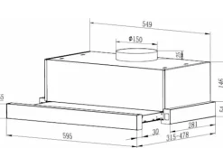 PKM Dunstabzugshaube FS2-60BBGTY EEK: B