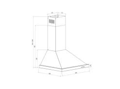 PKM Dunstabzugshaube 6090V Edelstahl