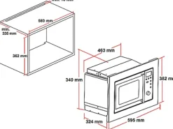 PKM Einbau-Mikrowelle MW800-20.8EB