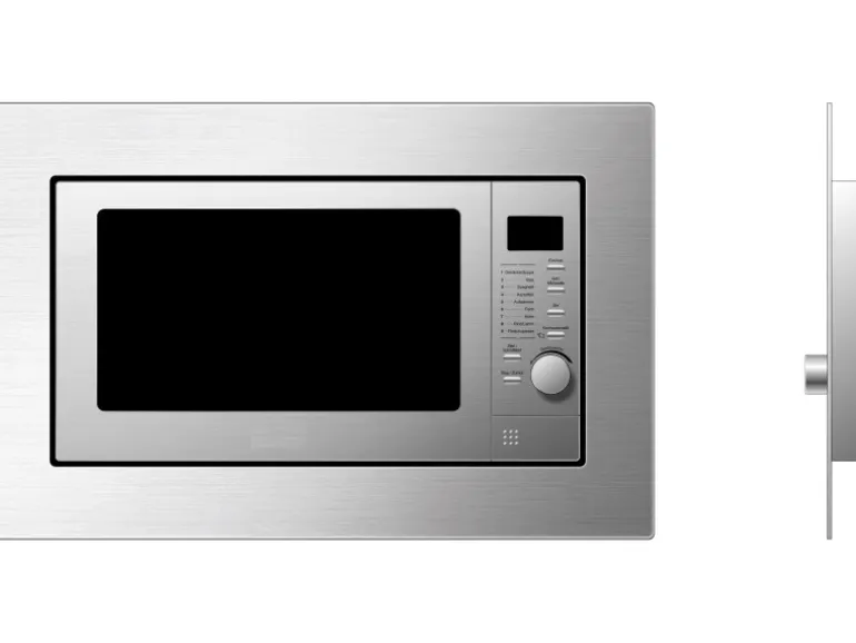 PKM Einbau-Mikrowelle MW800.8-20G-EB mit Grill Silber Edelstahl 800 W