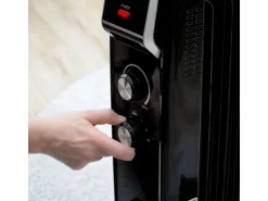 PowOn Ölradiator 1000-2500 Watt 11 Rippen mit Wäschetrockner & Luftbefeuchter