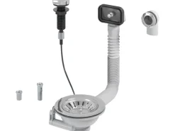 Prevex Ablaufventil-Set mit Drehbedienung 1 1/2" Ø 114 mm Chrom