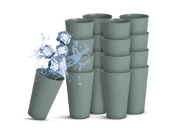 ProHome Becher Kunststoff Grün 0,4 Liter 16er Pack