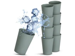 ProHome Becher Kunststoff Grün 0,2 Liter 8er Pack