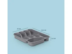 ProHome Besteckkasten 33,5 x 26 x 4,5 cm Weiß