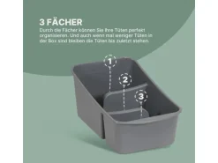ProHome Küchenorganizer Gewürze & Tüten Anthrazit 1er Pack