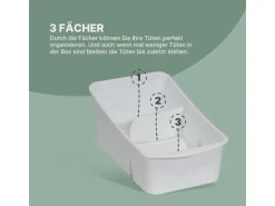 ProHome Küchenorganizer Gewürze & Tüten Weiß 1er Pack