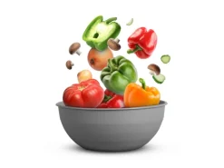 ProHome Kunststoff Schüssel BPA Frei 255 x 10 cm Grau