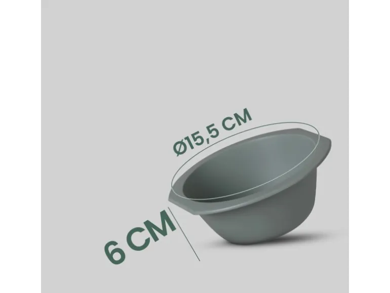 ProHome Kunststoff Schüssel BPA Frei 1,55 x 6 cm Grün 2er Pack