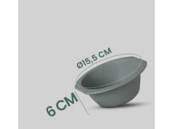 ProHome Kunststoff Schüssel BPA Frei 1,55 x 6 cm Grün 4er Pack