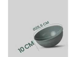 ProHome Kunststoff Schüssel BPA Frei 255 x 10 cm Grün